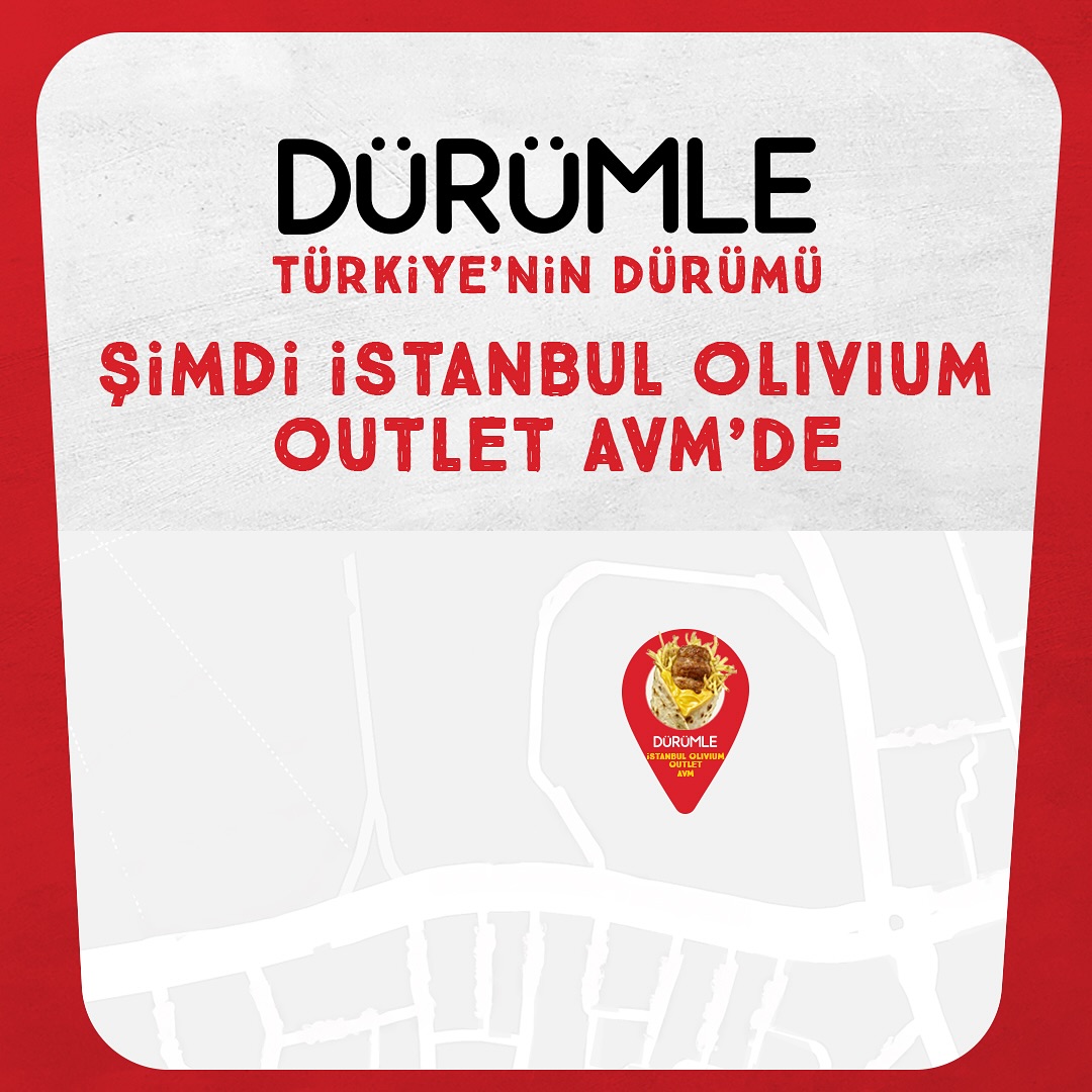 Dürümle İstanbul Olivium AVM’de yeni restoranını açtı