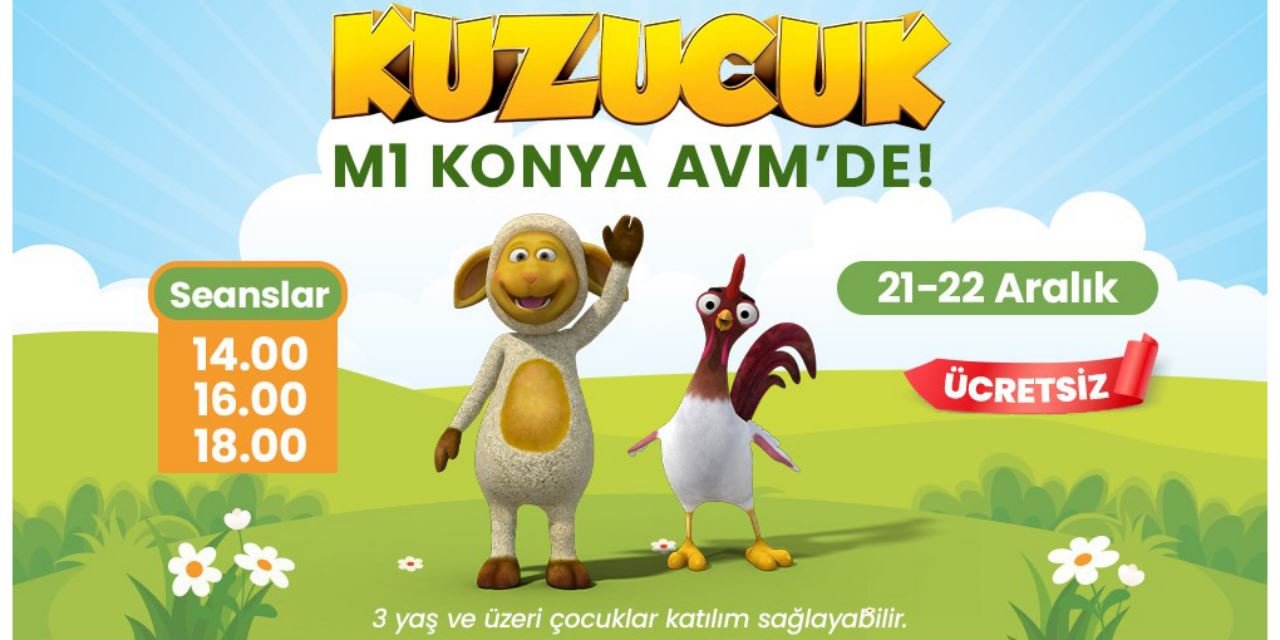 Kuzucuk, M1 Konya AVM’de Çocuklarla Buluştu