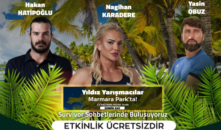 Survivor’un yıldız yarışmacıları Marmara Park’ta bir araya geliyor.